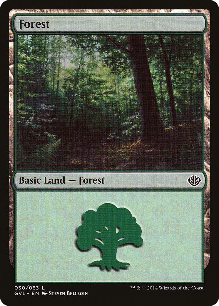 Image of Forest (30) (Garruk vs. Liliana) [Duel Decks Anthology]