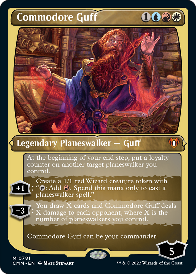 Image of Commodore Guff (Display Commander) (Foil Etched) [Commander Masters]