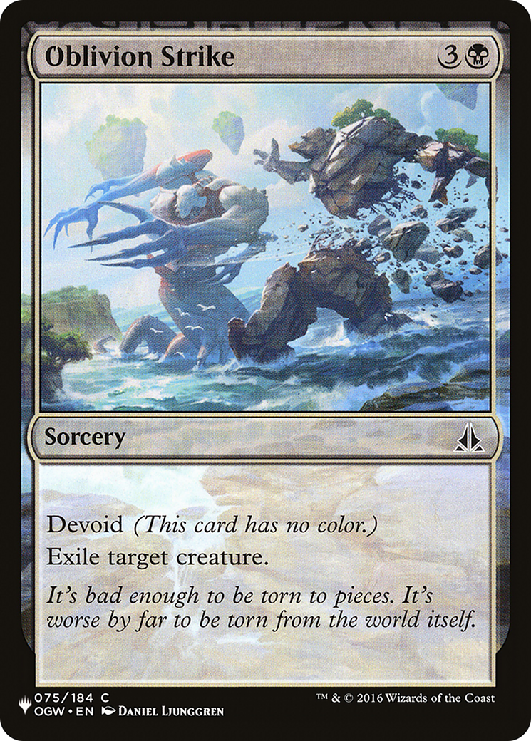 Image of Oblivion Strike [The List]