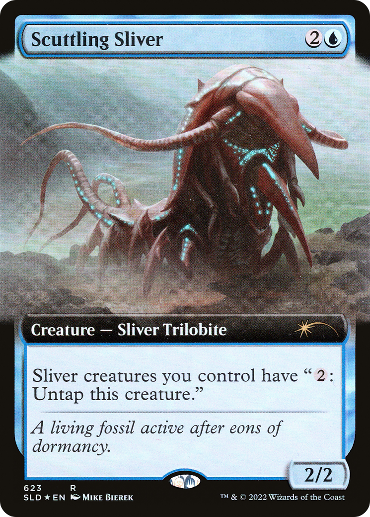 Image of Scuttling Sliver (Extended Art) [Secret Lair Drop Promos]