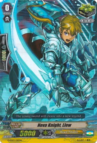 Image of Nova Knight, Llew (RRR) (G-LD03/015EN) [G-Legend Deck Vol.3: The Blaster]