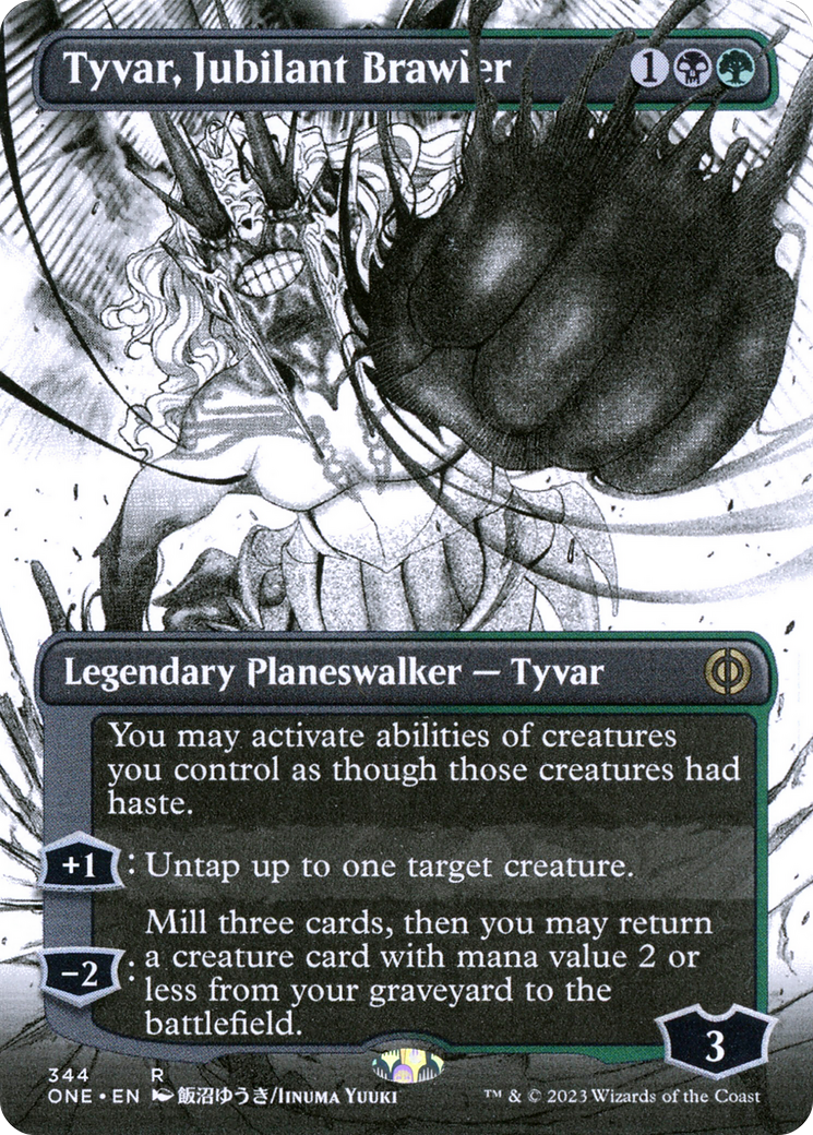 Image of Tyvar, Jubilant Brawler (Borderless Manga) [Phyrexia: All Will Be One]