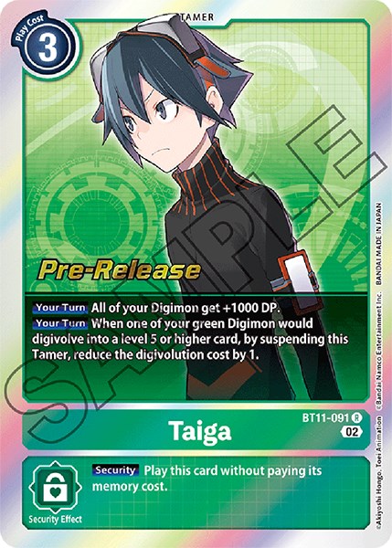 Image of Taiga [BT11-091] [Dimensional Phase Pre-Release Promos]
