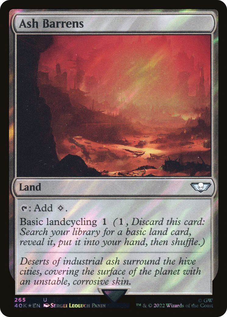 Image of Ash Barrens (Surge Foil) [Warhammer 40,000]