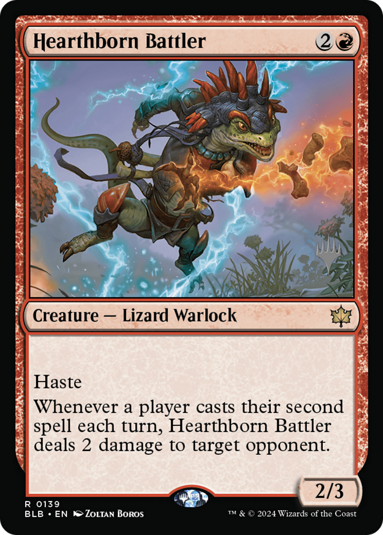 Image of Hearthborn Battler (Promo Pack) [Bloomburrow Promos]