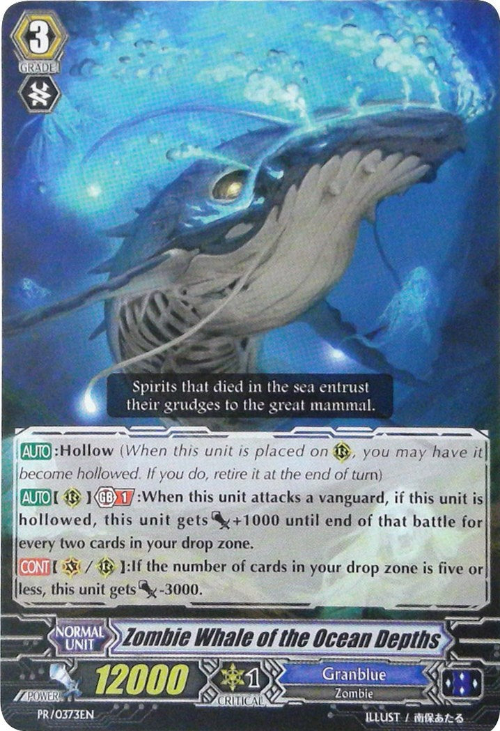 Image of Zombie Whale of the Ocean Depths (PR/0373EN) [Promo Cards]