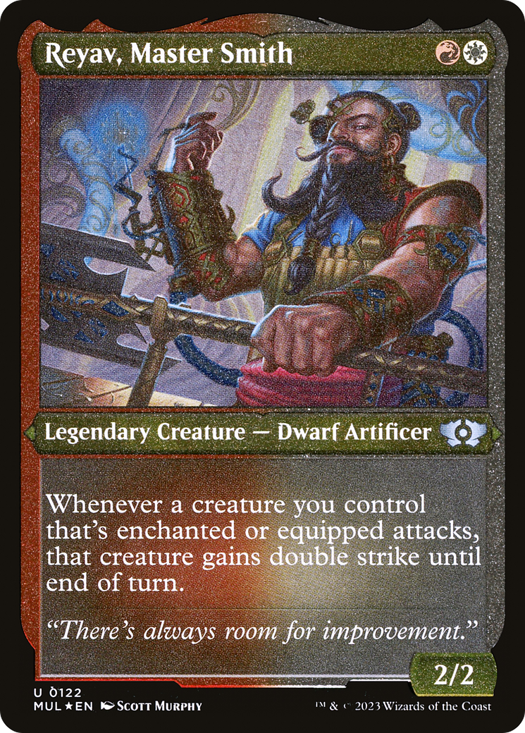 Image of Reyav, Master Smith (Foil Etched) [Multiverse Legends]