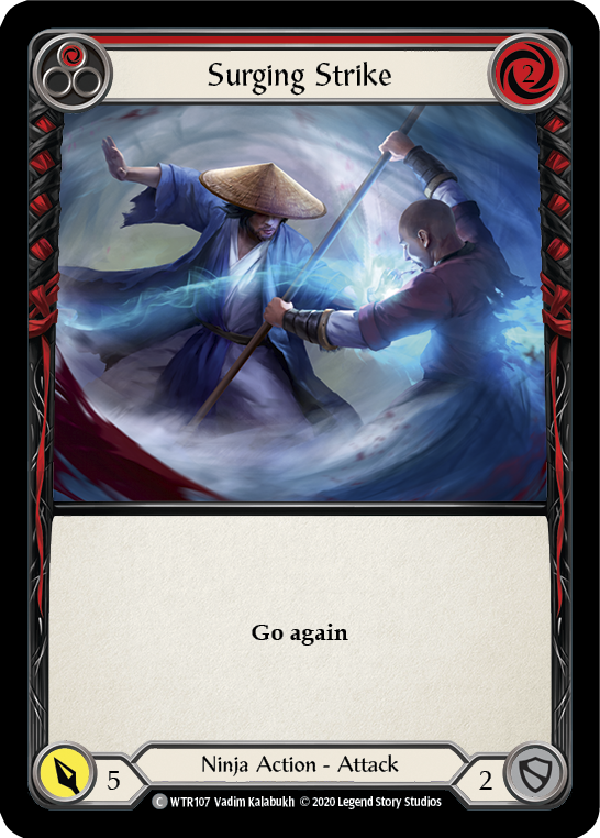 Image of Surging Strike (Red) [U-WTR107] (Welcome to Rathe Unlimited)  Unlimited Normal