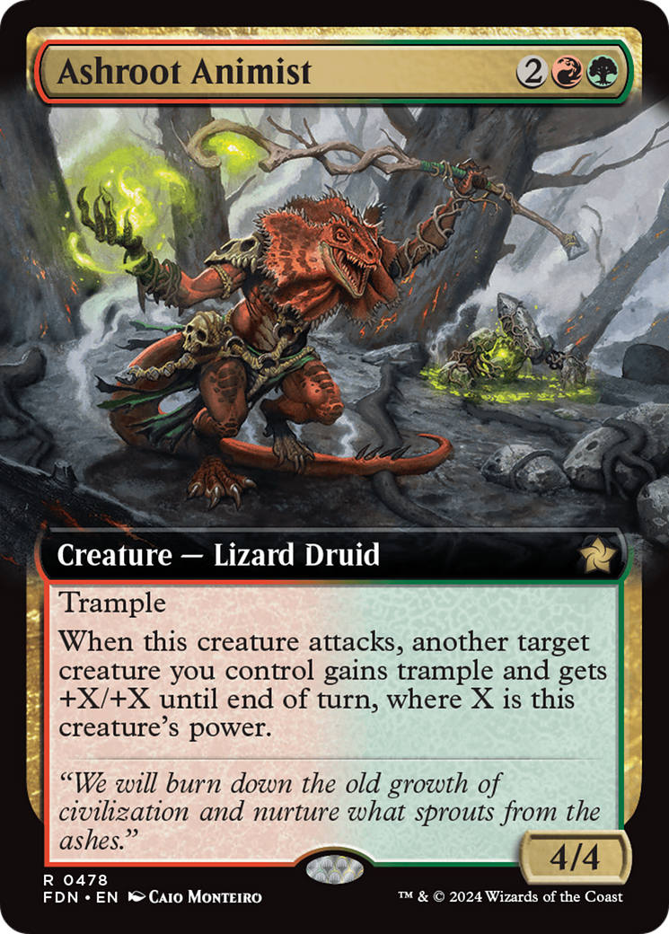 Image of Ashroot Animist (Extended Art) [Foundations]