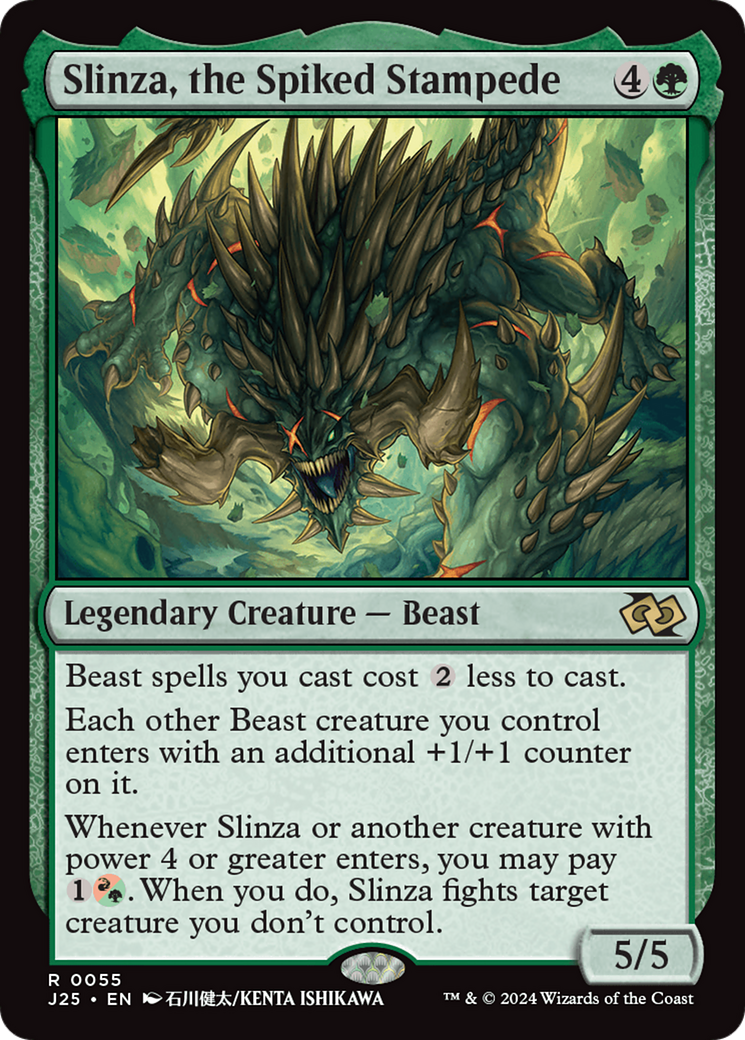 Image of Slinza, the Spiked Stampede (Anime) [Foundations Jumpstart]