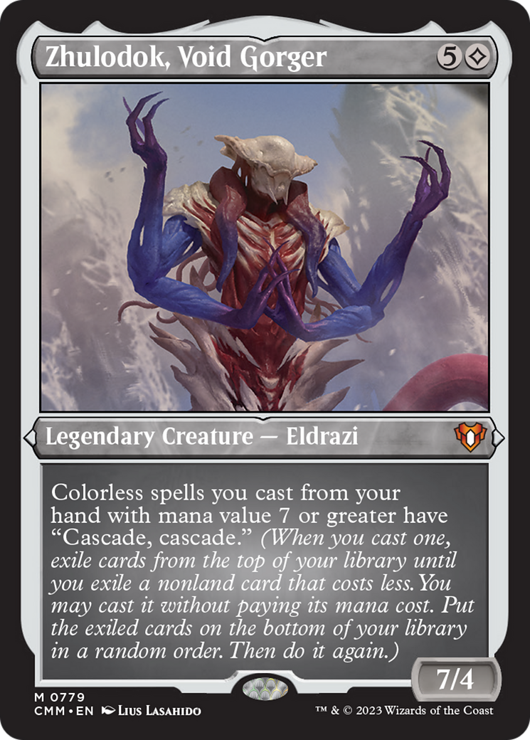 Image of Zhulodok, Void Gorger (Display Commander) (Foil Etched) [Commander Masters]