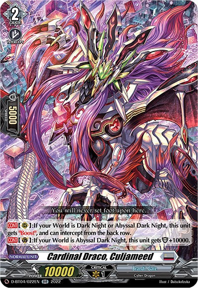 Image of Cardinal Draco, Culjameed (D-BT04/022EN) [Awakening of Chakrabarthi]