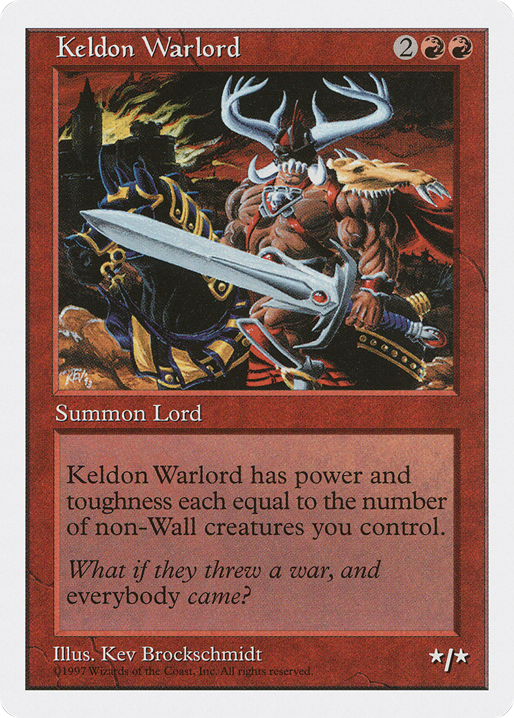 Image of Keldon Warlord [Fifth Edition]