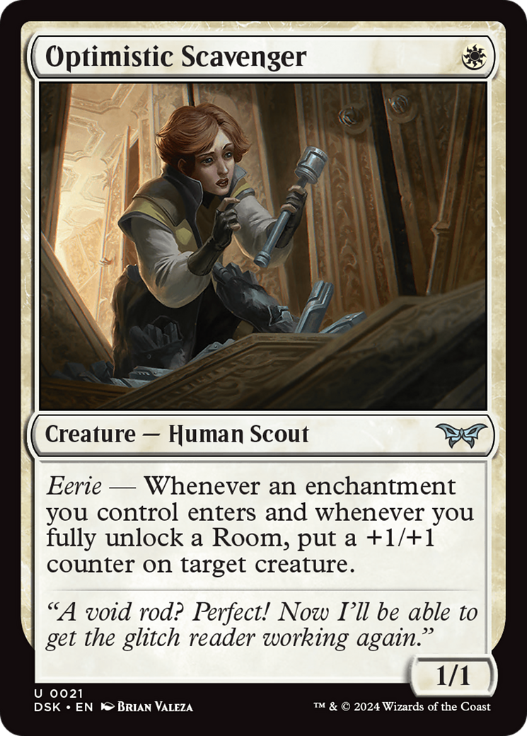 Image of Optimistic Scavenger (0021) [Duskmourn: House of Horror]