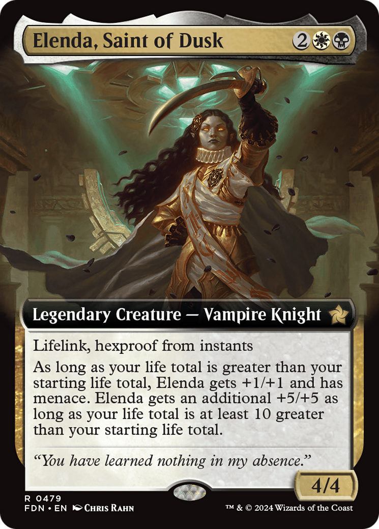 Image of Elenda, Saint of Dusk (Extended Art) [Foundations]