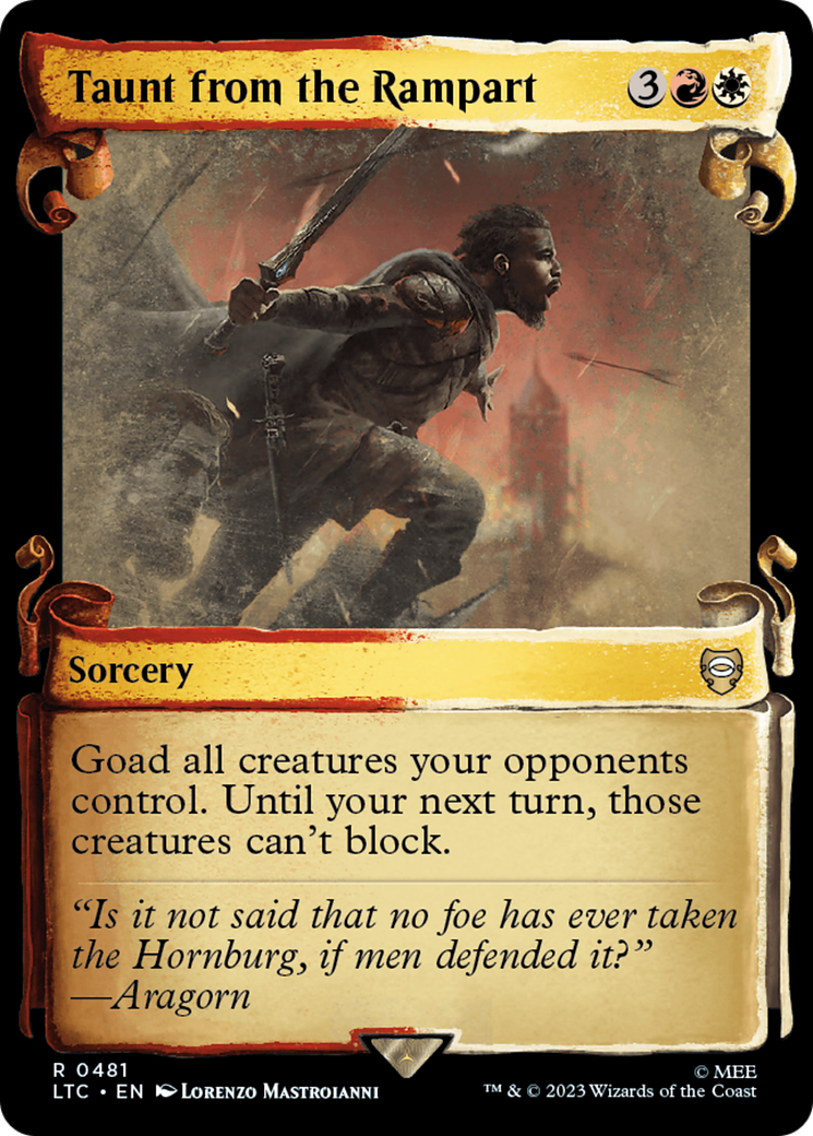 Image of Taunt from the Rampart [The Lord of the Rings: Tales of Middle-Earth Commander Showcase Scrolls]