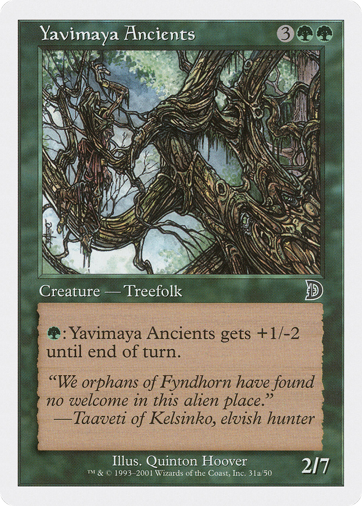 Image of Yavimaya Ancients (Druid Art) [Deckmasters]