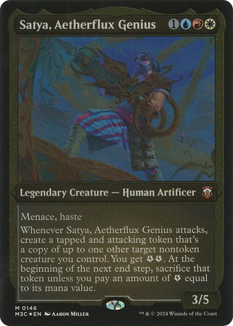Image of Satya, Aetherflux Genius (Display Commander) [Modern Horizons 3 Commander]