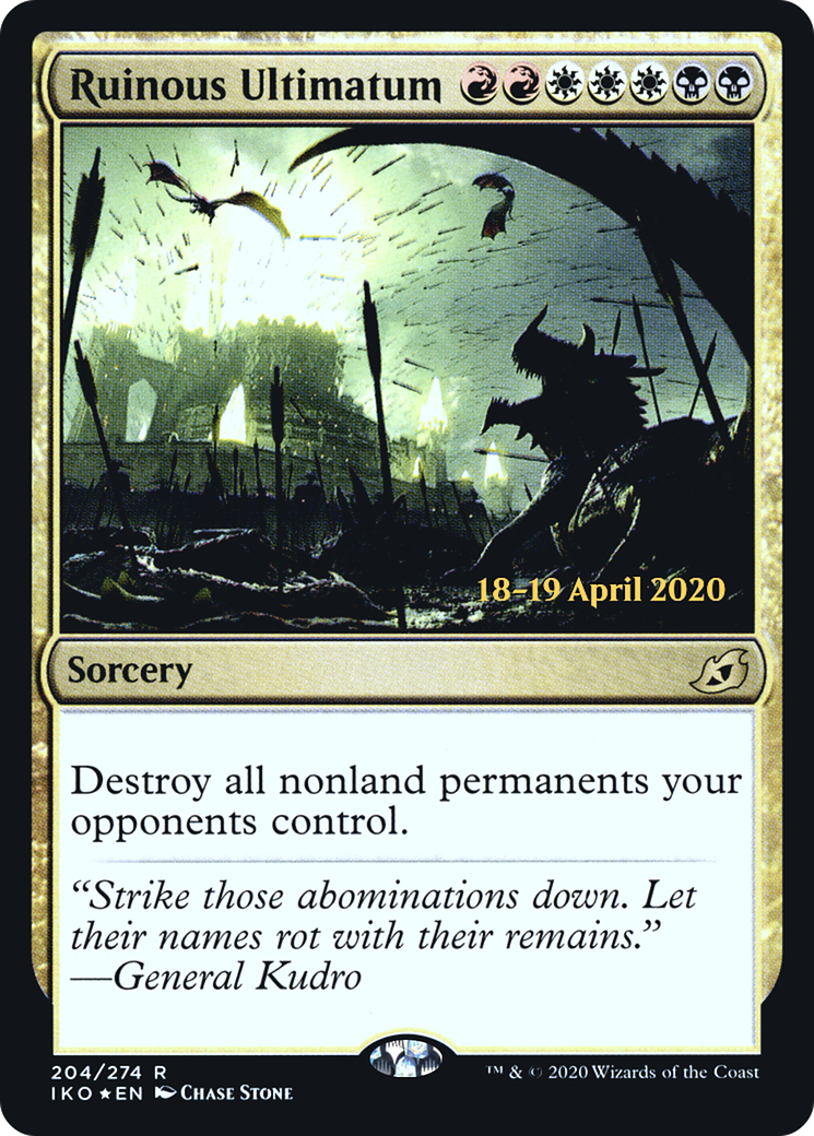 Image of Ruinous Ultimatum [Ikoria: Lair of Behemoths Prerelease Promos]