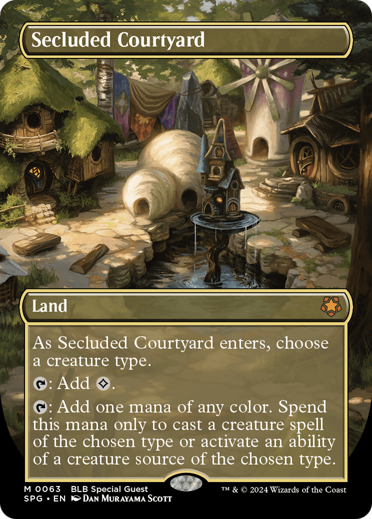 Image of Secluded Courtyard (Borderless) [Bloomburrow Special Guests]
