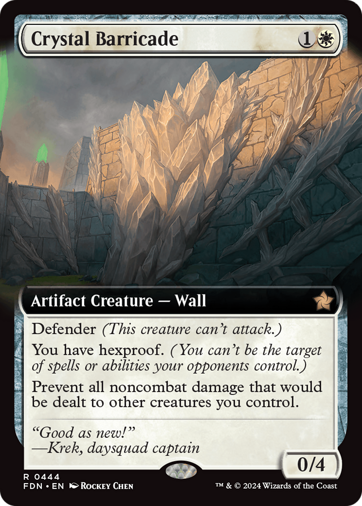 Image of Crystal Barricade (Extended Art) [Foundations]