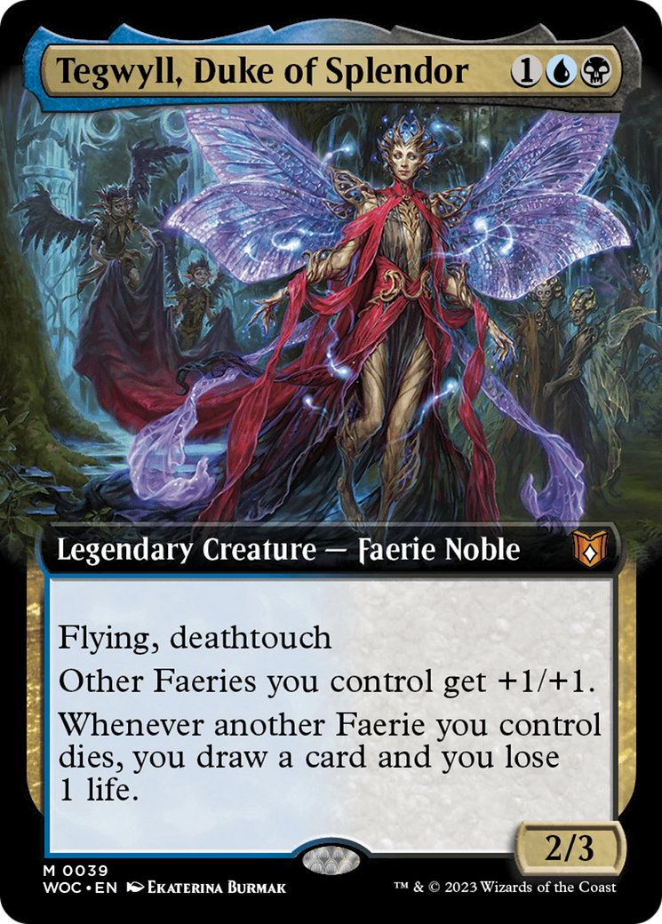 Image of Tegwyll, Duke of Splendor (Extended Art) [Wilds of Eldraine Commander]