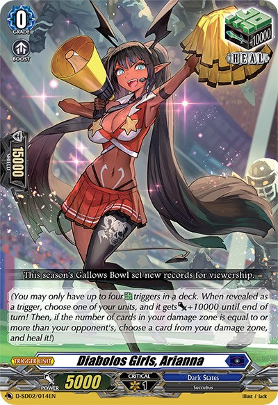 Image of Diabolos Girls, Arianna (D-SD02/014EN) [Danji Momoyama: Tyrant Tiger]