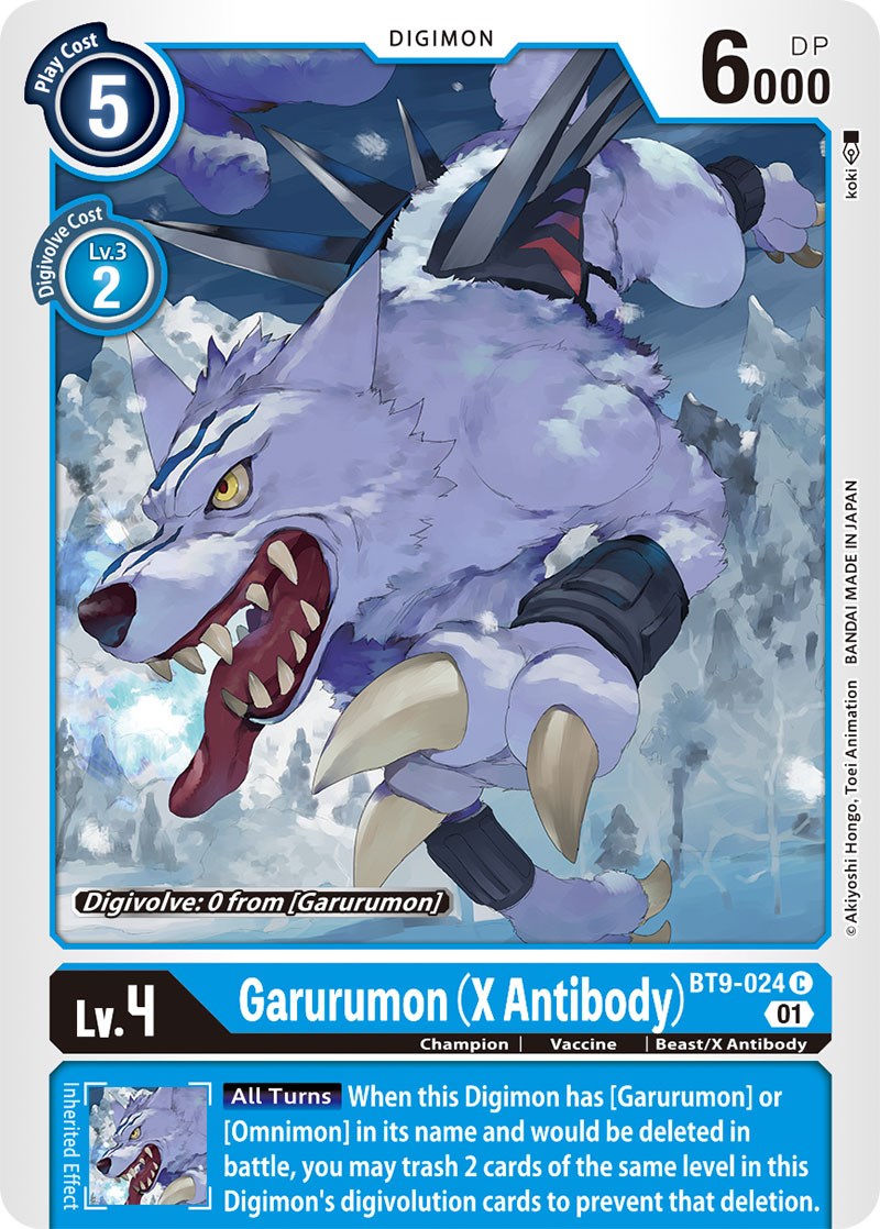 Image of Garurumon (X Antibody) [BT9-024] [X Record]