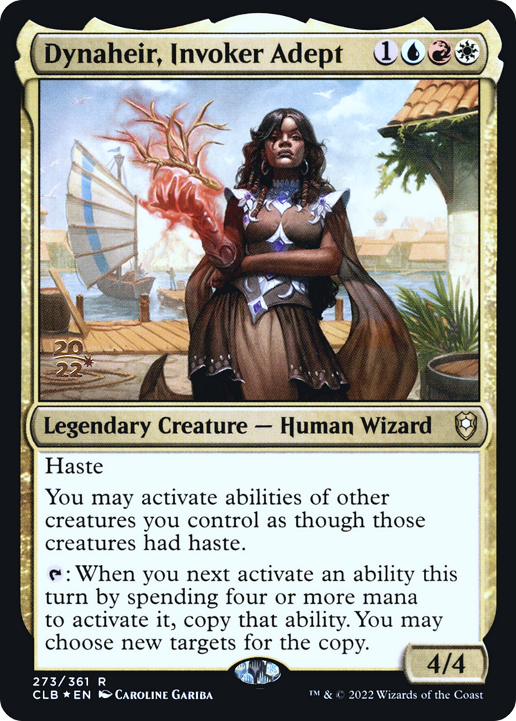Image of Dynaheir, Invoker Adept [Commander Legends: Battle for Baldur's Gate Prerelease Promos]