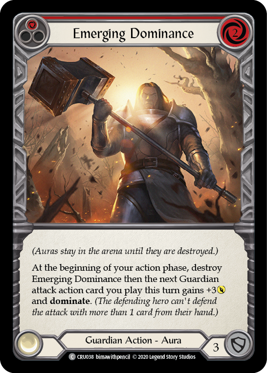 Image of Emerging Dominance (Red) [CRU038] (Crucible of War)  1st Edition Normal