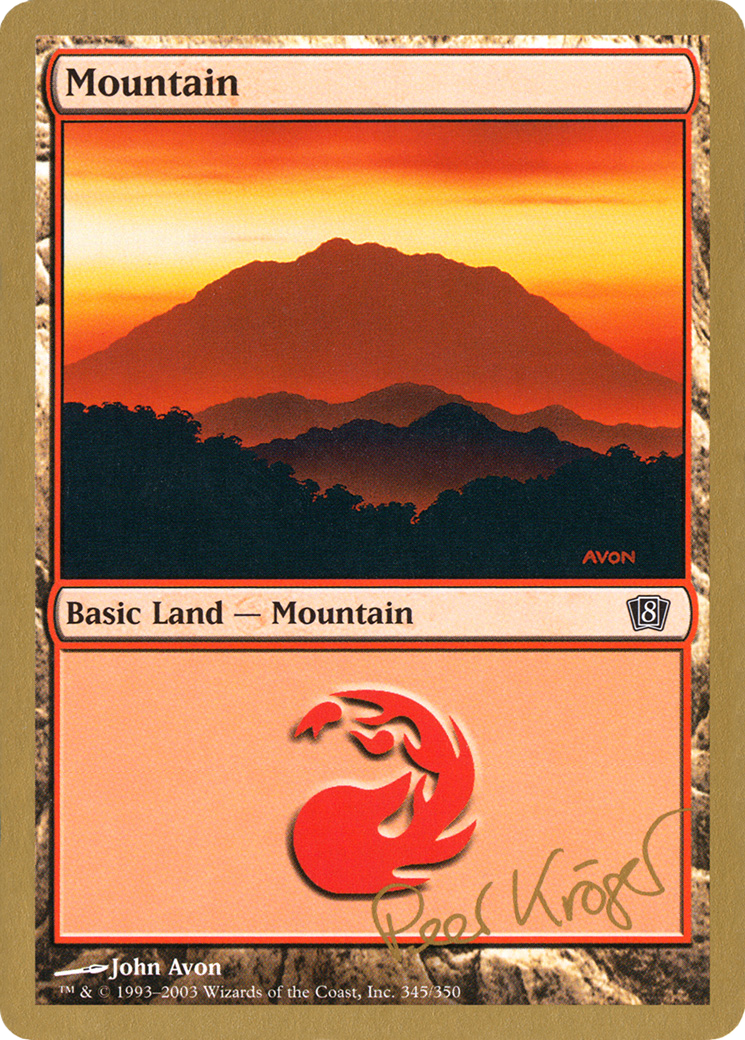 Image of Mountain (pk345) (Peer Kroger) [World Championship Decks 2003]