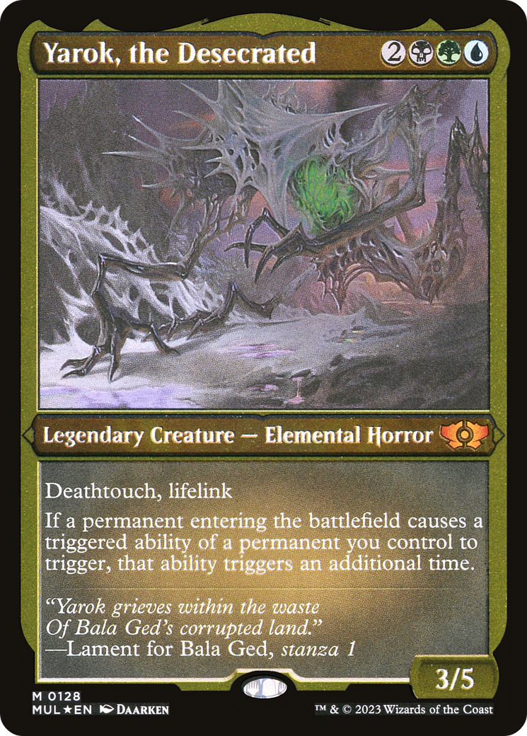 Image of Yarok, the Desecrated (Foil Etched) [Multiverse Legends]