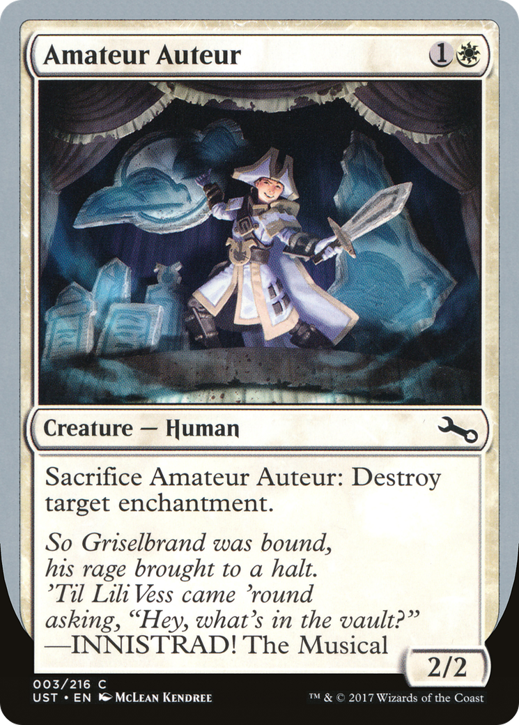 Image of Amateur Auteur (INNISTRAD! The Musical) [Unstable]