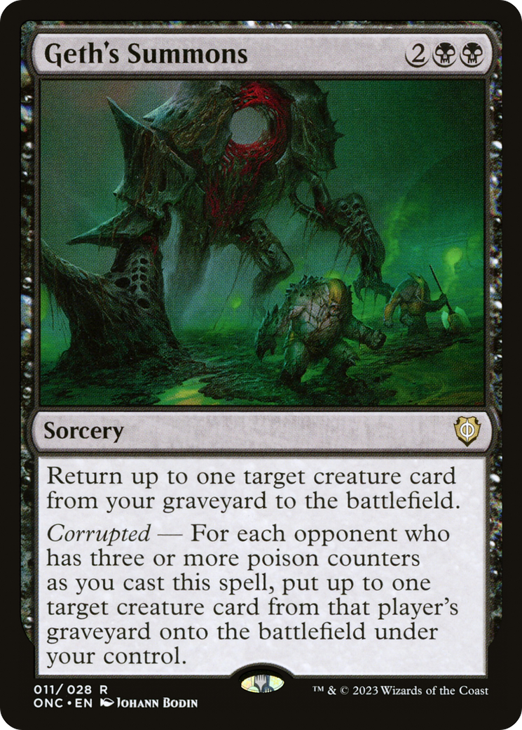 Image of Geth's Summons [Phyrexia: All Will Be One Commander]