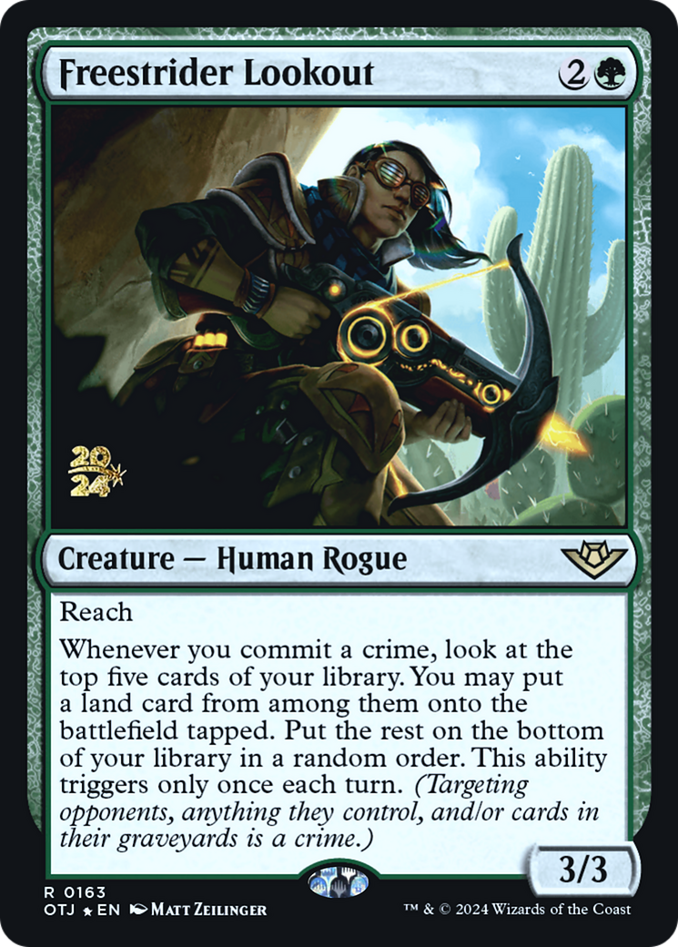 Image of Freestrider Lookout [Outlaws of Thunder Junction Prerelease Promos]