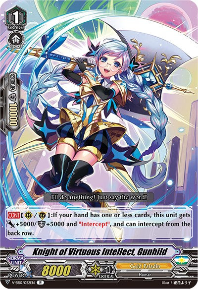 Image of Knight of Virtuous Intellect, Gunhild (V-EB10/022EN) [The Mysterious Fortune]