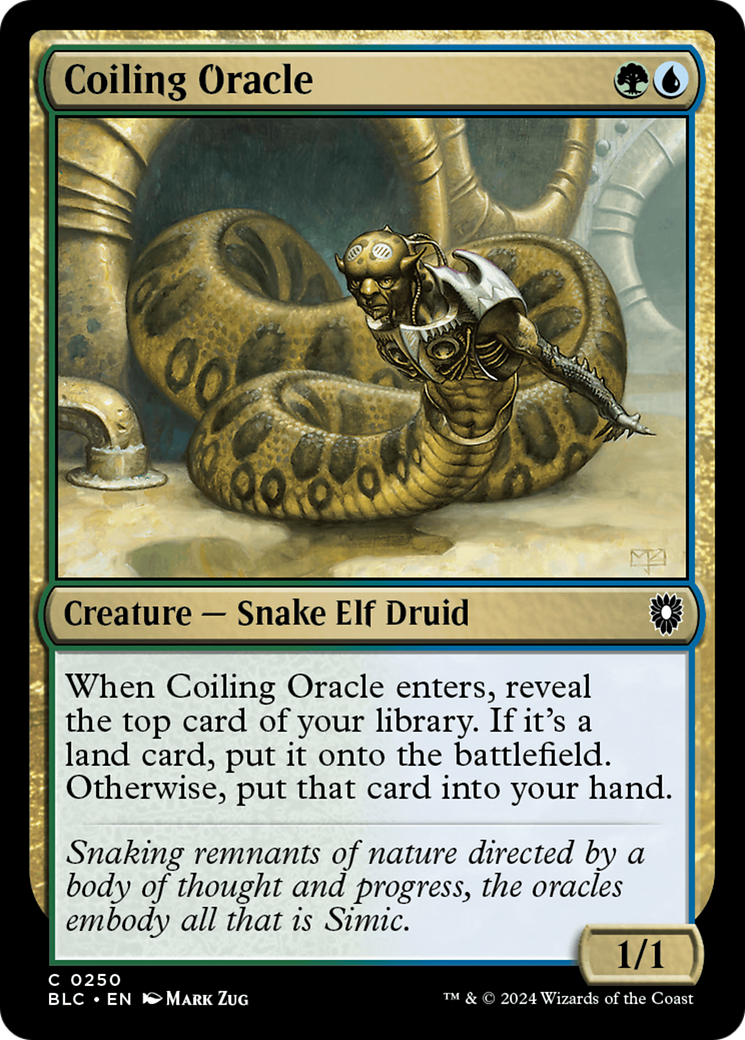 Image of Coiling Oracle [Bloomburrow Commander]