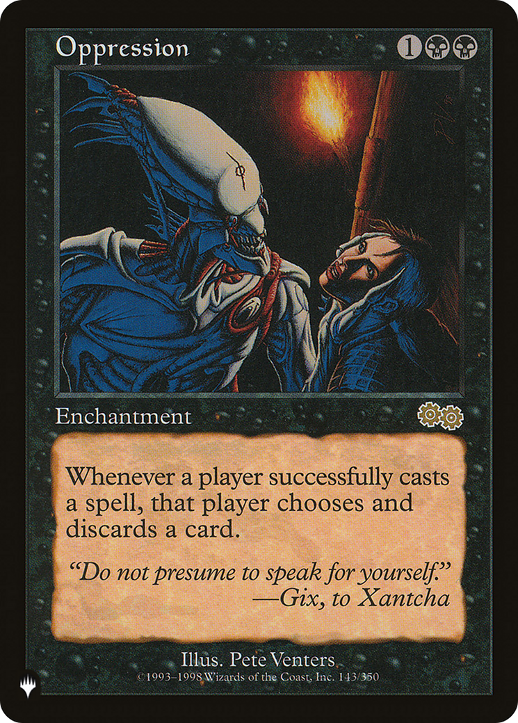 Image of Oppression [The List]