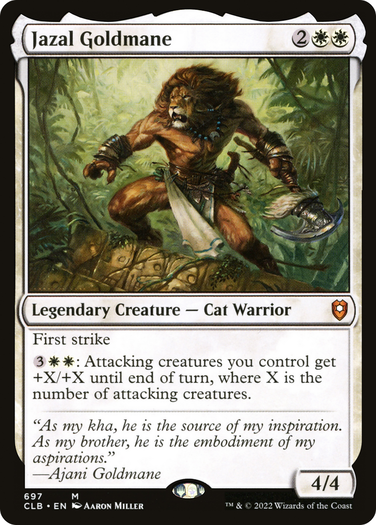 Image of Jazal Goldmane [Commander Legends: Battle for Baldur's Gate]