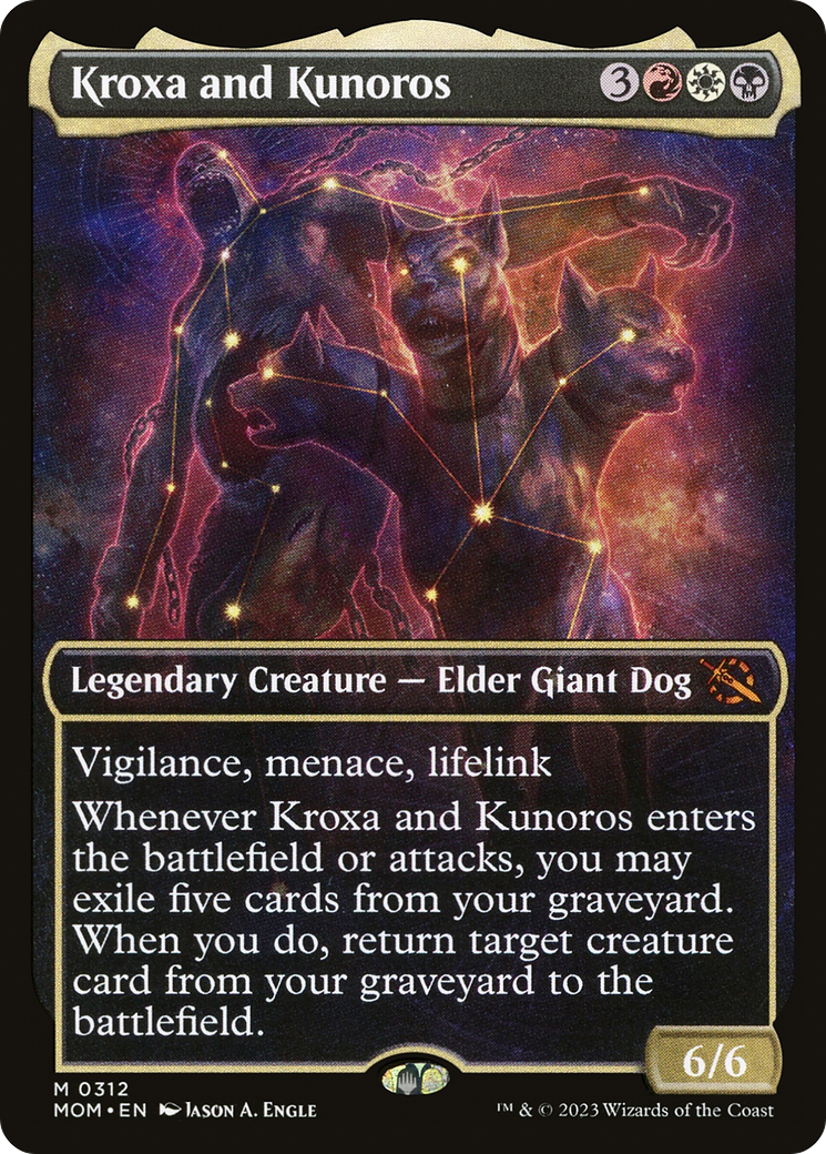 Image of Kroxa and Kunoros (Showcase Planar Booster Fun) [March of the Machine]