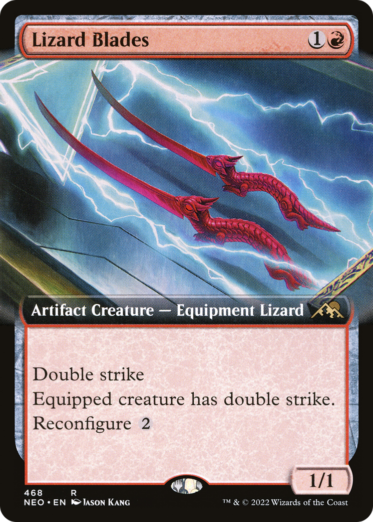 Image of Lizard Blades (Extended Art) [Kamigawa: Neon Dynasty]