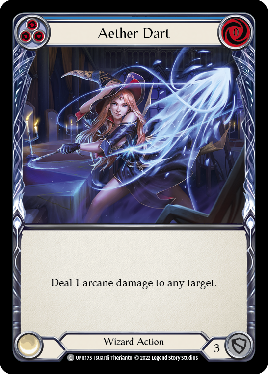 Image of Aether Dart (Blue) [UPR175] (Uprising)  Rainbow Foil