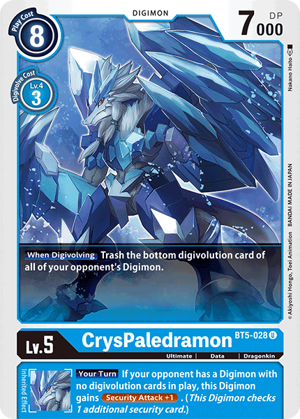 Image of CrysPaledramon [BT5-028] [Battle of Omni]