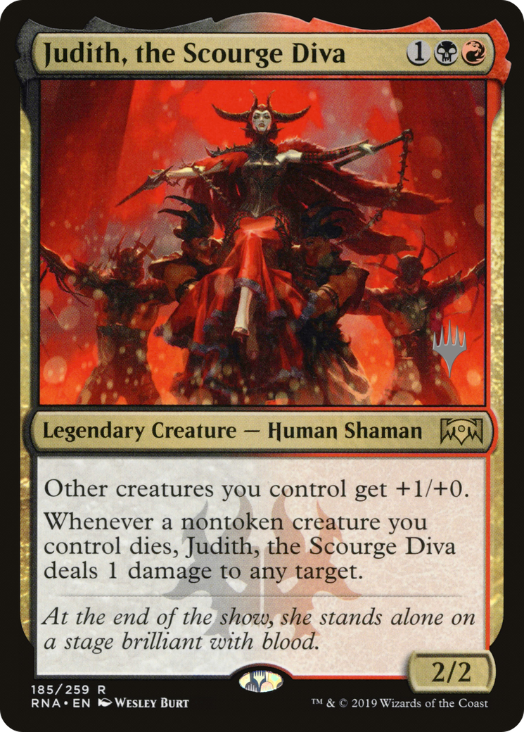 Image of Judith, the Scourge Diva (Promo Pack) [Ravnica Allegiance Promos]