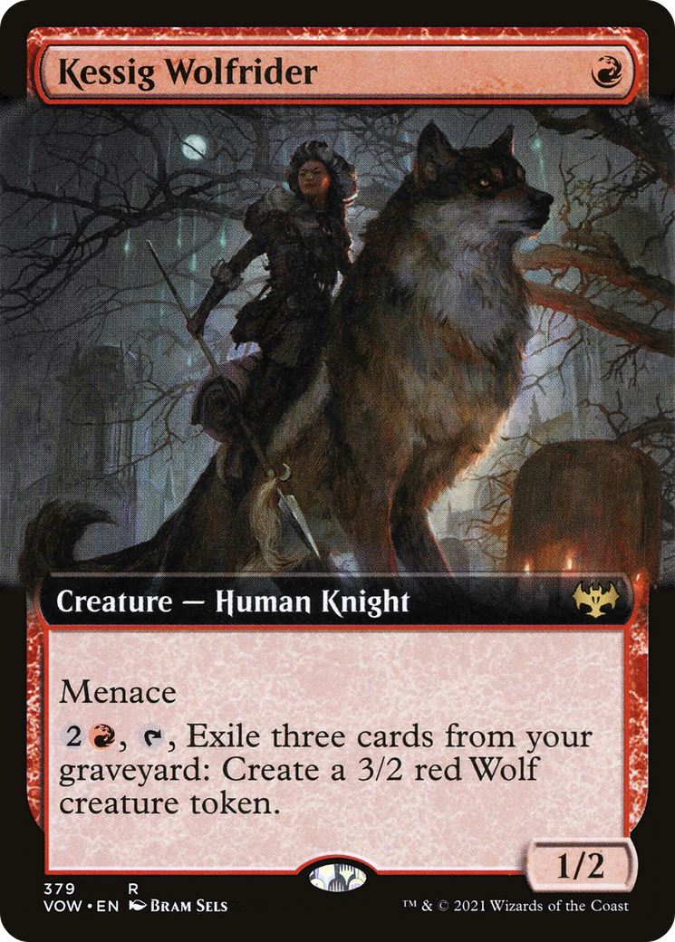 Image of Kessig Wolfrider (Extended Art) [Innistrad: Crimson Vow]