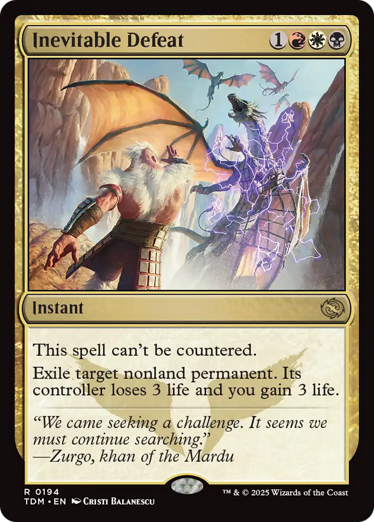Image of Inevitable Defeat [Tarkir: Dragonstorm]