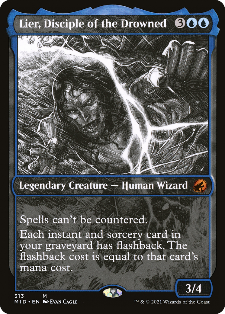 Image of Lier, Disciple of the Drowned (Showcase Eternal Night) [Innistrad: Midnight Hunt]