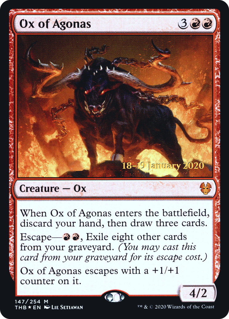 Image of Ox of Agonas [Theros Beyond Death Prerelease Promos]