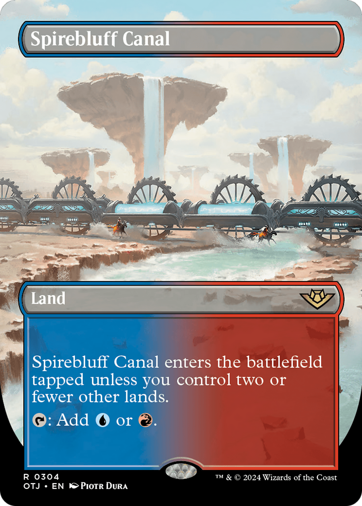 Image of Spirebluff Canal (Borderless) [Outlaws of Thunder Junction]