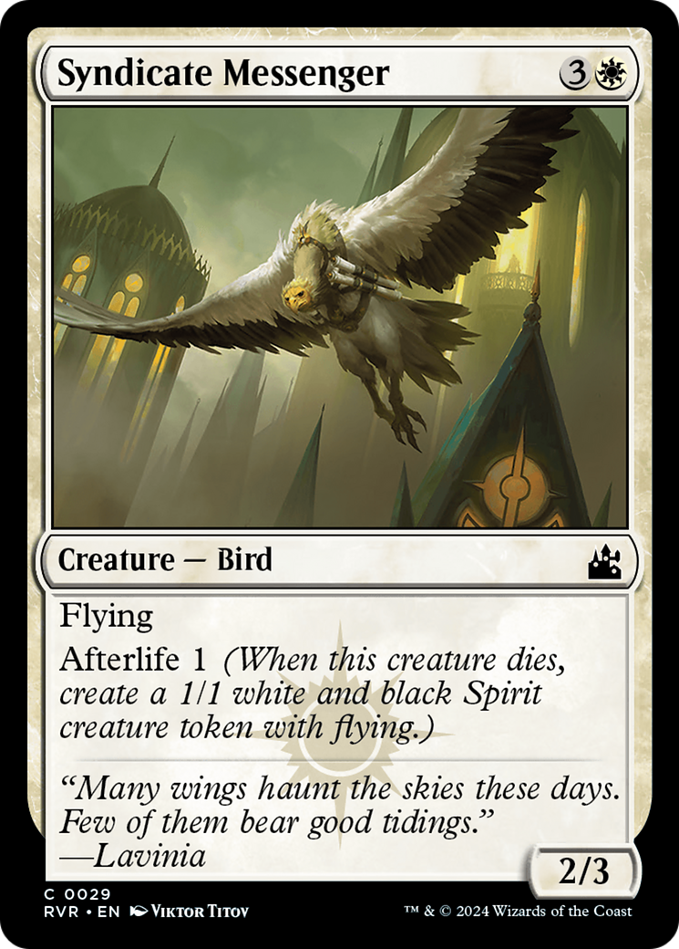 Image of Syndicate Messenger [Ravnica Remastered]